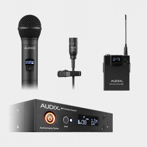 AP41 OM2 L10 Wireless Microphone System – R41 Diversity Receiver, H60/OM2 Handheld And B60 Bodypack Transmitter With ADX10 Lavalier Microphone