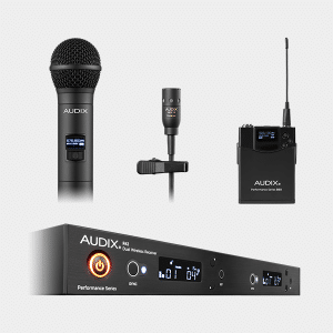 AP42 C210 Wireless Microphone System - R42 Two Channel Diversity Receiver, H60/OM2 Handheld Transmitter And B60 Bodypack Transmitter With ADX10 Lavalier Microphone
